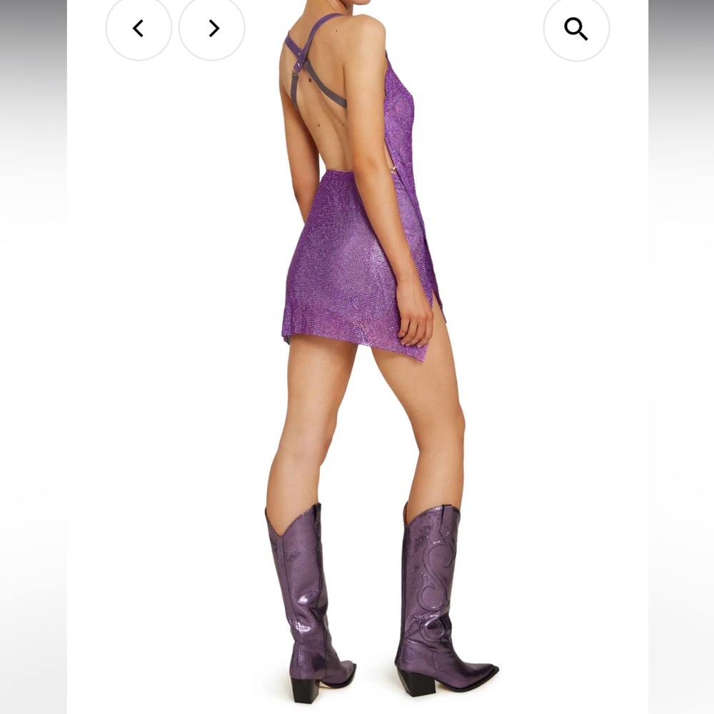Annie’s Ibiza Poster Girl Adrianne dress in Amethyst - Picture 4 of 5